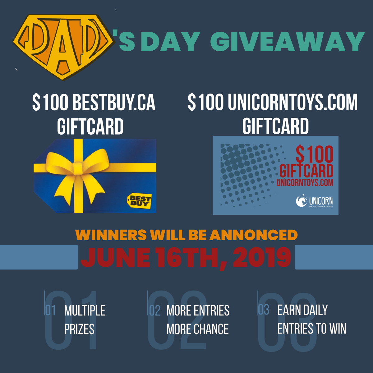 Super Dad Giveaway: Let's celebrate this Father's Day your way!