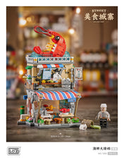 Seafood stall  | LOZ 1292 Building Bricks Mini Street Food Set for Ages 10+