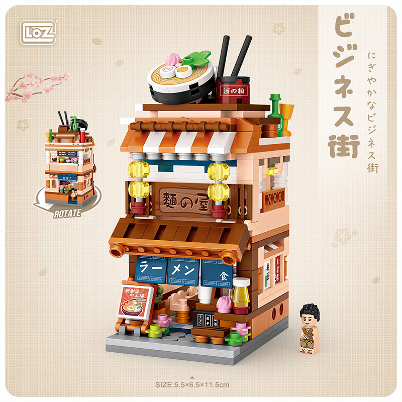 LOZ 1654 Ramen Noodle Shop Building Bricks Mini Street Set