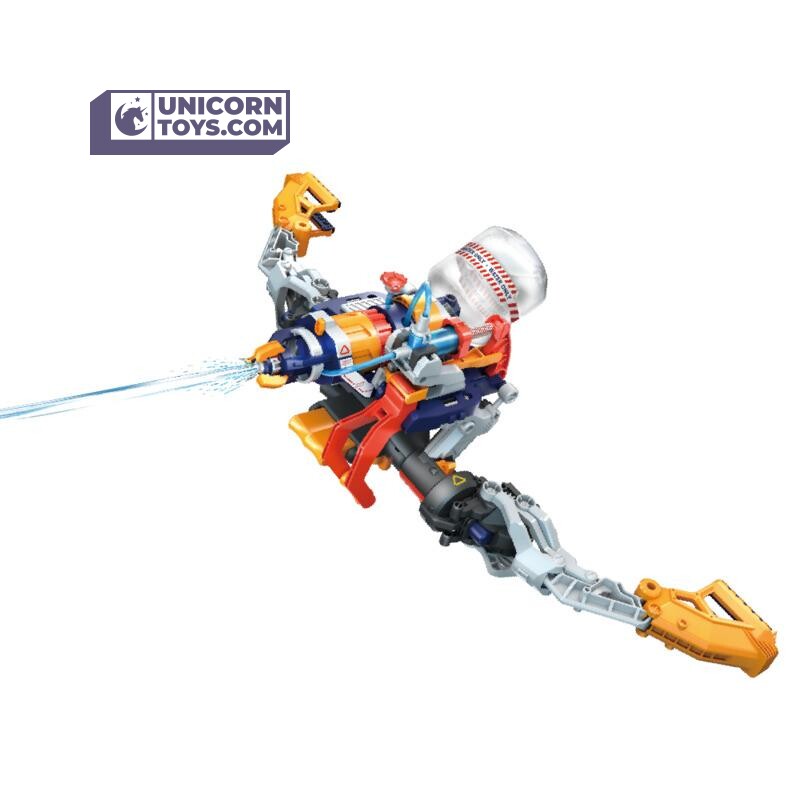 Mega Cyborg 5 Water Blaster Transformer | Hydraulic STEM Toy Educational Kit Age 10+