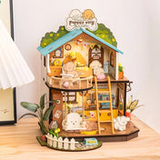 Puppy’s Cozy Villa | Robotime DG169 DIY Dollhouse Miniatures Kit