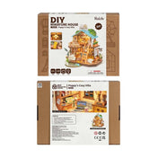 Puppy’s Cozy Villa | Robotime DG169 DIY Dollhouse Miniatures Kit