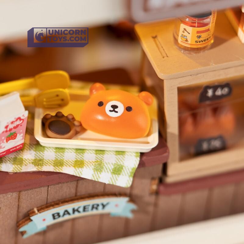 Teddy's Breadbox | Robotime Rolife DS033 DIY Tiny Dollhouse Miniatures Kit