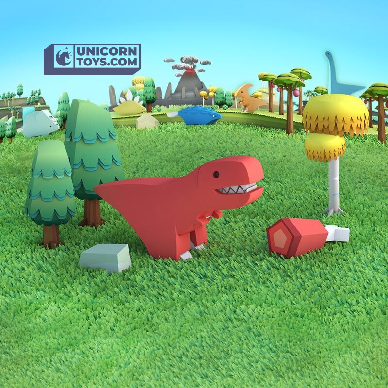 T-rex | Halftoys Magnetic 3D Jigsaw Puzzle Dinosaur Educational Toy for Age 3+