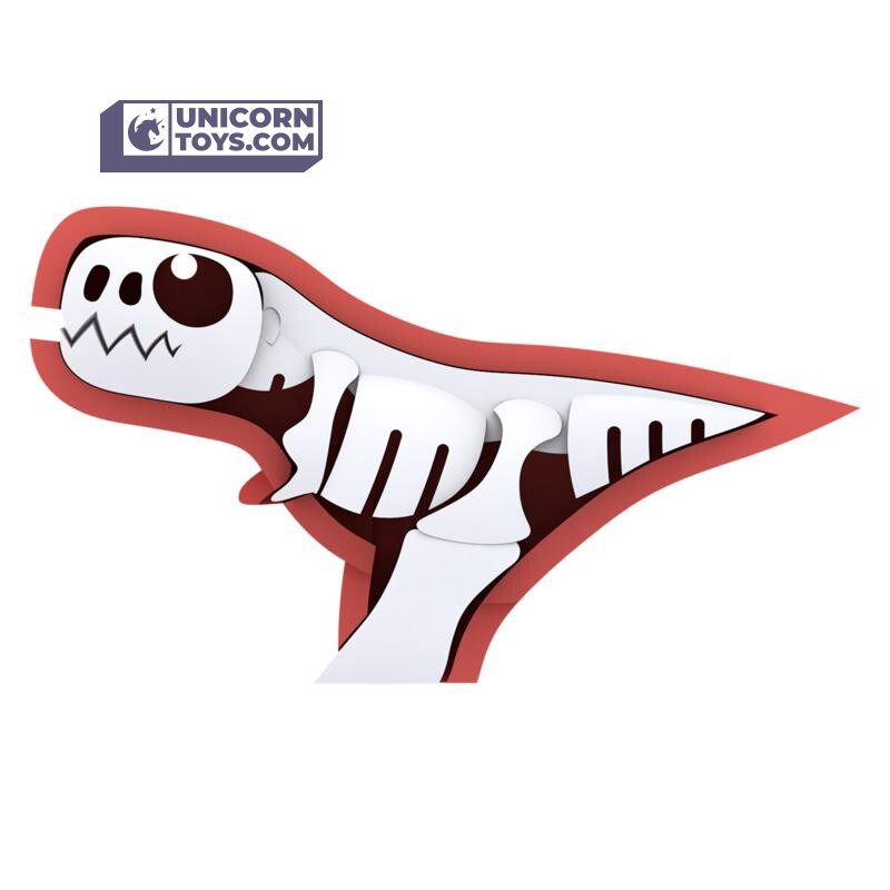 T-rex | Halftoys Magnetic 3D Jigsaw Puzzle Dinosaur Educational Toy for Age 3+