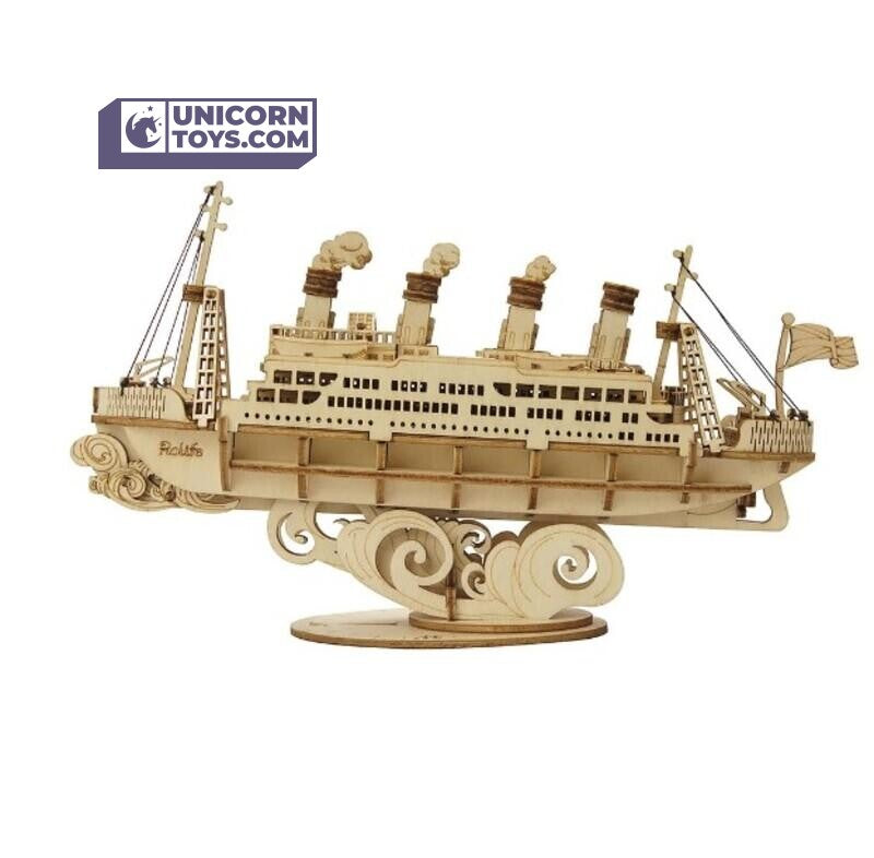 Cruise Ship | ROKR 3D Wooden Puzzle TG306 Wooden Model Ship Hand-Made Craft Gift & Decoration