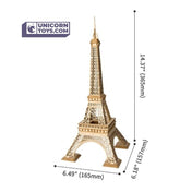 Eiffel Tower | ROKR 3D Wooden Puzzle TG501 Wooden Building Hand-Made Craft Gift & Decoration