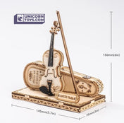 Violin Capriccio | ROKR 3D Wooden Puzzle TG604K Wooden Musical Instrument Model Kit