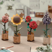 Sunflower | Rowood TW011 Wooden Flower Hand-Made Craft Gift & Decoration