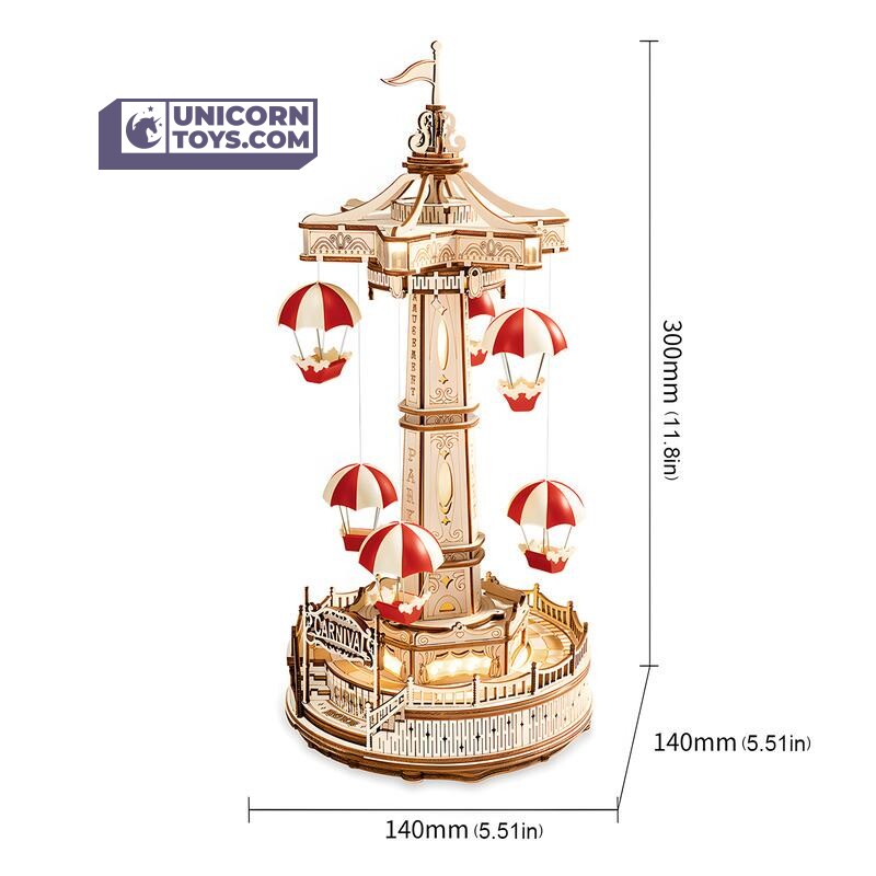 Parachute Tower | Robotime ROKR EA01 Mechanical Music Box