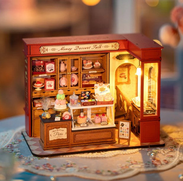 Honey Dessert Talk | Robotime DG168 DIY Dollhouse Miniatures Kit