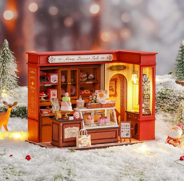 Honey Dessert Talk | Robotime DG168 DIY Dollhouse Miniatures Kit