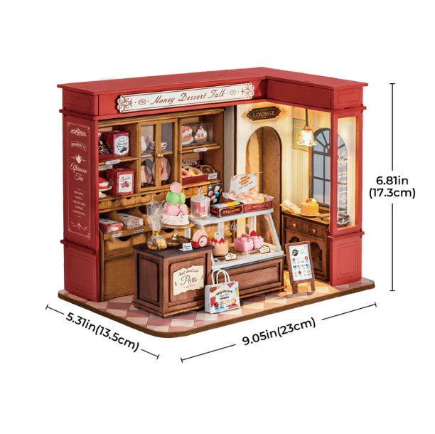 Honey Dessert Talk | Robotime DG168 DIY Dollhouse Miniatures Kit