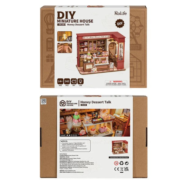 Honey Dessert Talk | Robotime DG168 DIY Dollhouse Miniatures Kit