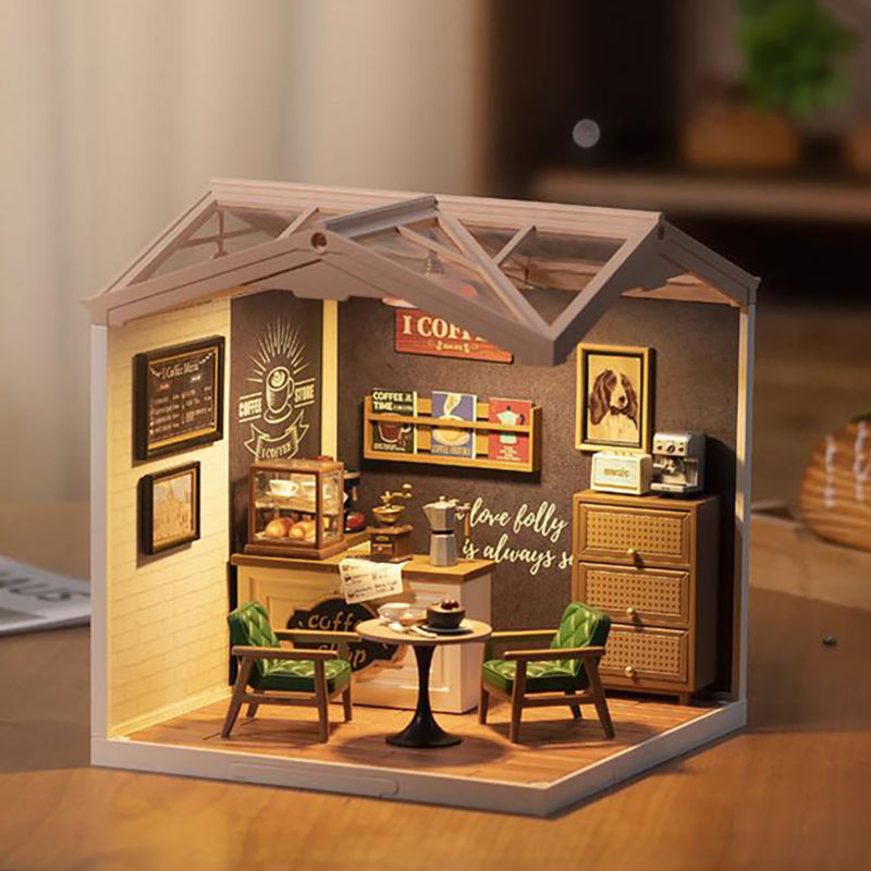 DIY Miniature Dollhouse Kit | Breezy Time Cafe