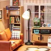Cozy Living Lounge | Rolife Super Creator DW007 DIY Stackable Dollhouse Miniatures Kit
