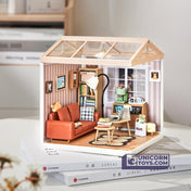 Cozy Living Lounge | Rolife Super Creator DW007 DIY Stackable Dollhouse Miniatures Kit
