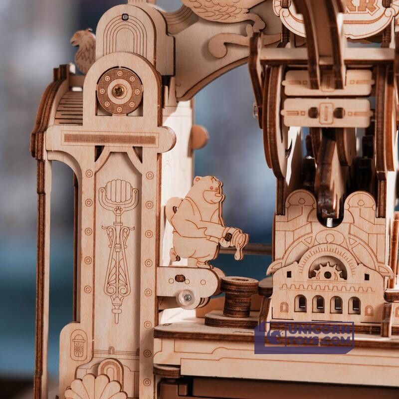 Classic Printing Press | Robotime ROKR LK602 Mechanical Gears Puzzle Kit