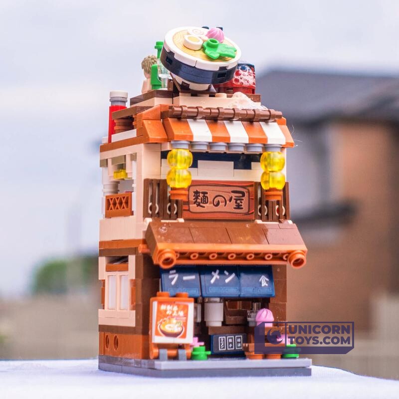 Ramen Noodle Shop | LOZ 1654 Building Bricks Mini Street Set for Ages 10+