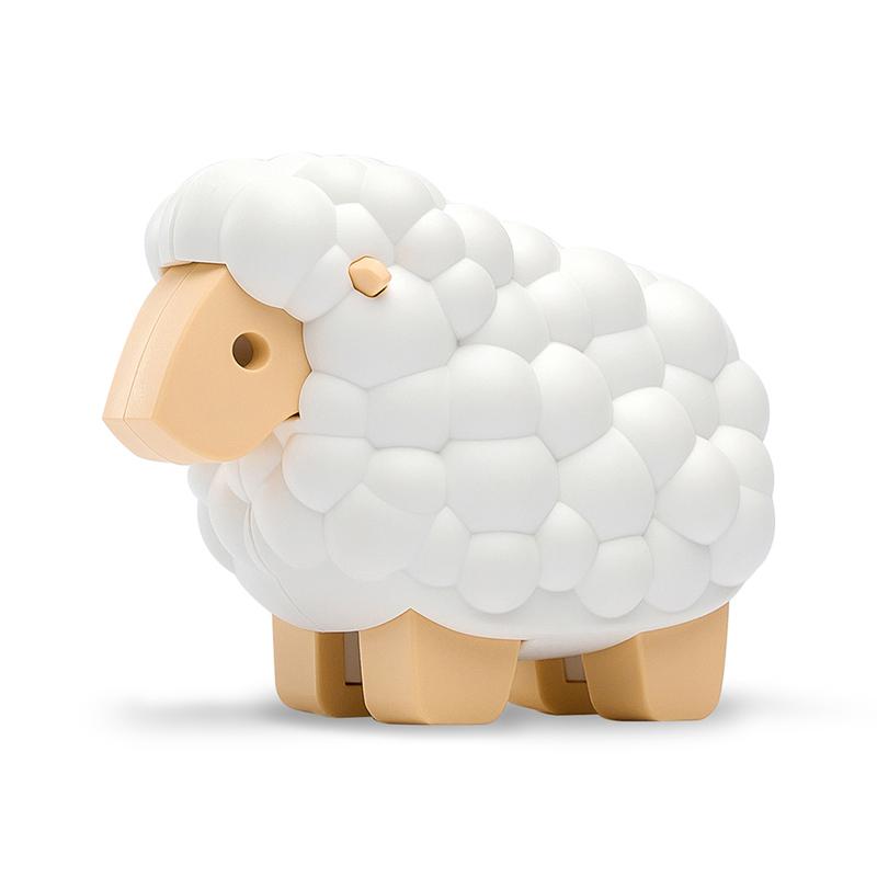 Sheep | Halftoys Magnetic 3D Jigsaw Puzzle Animal Educational Toy for Age 3+