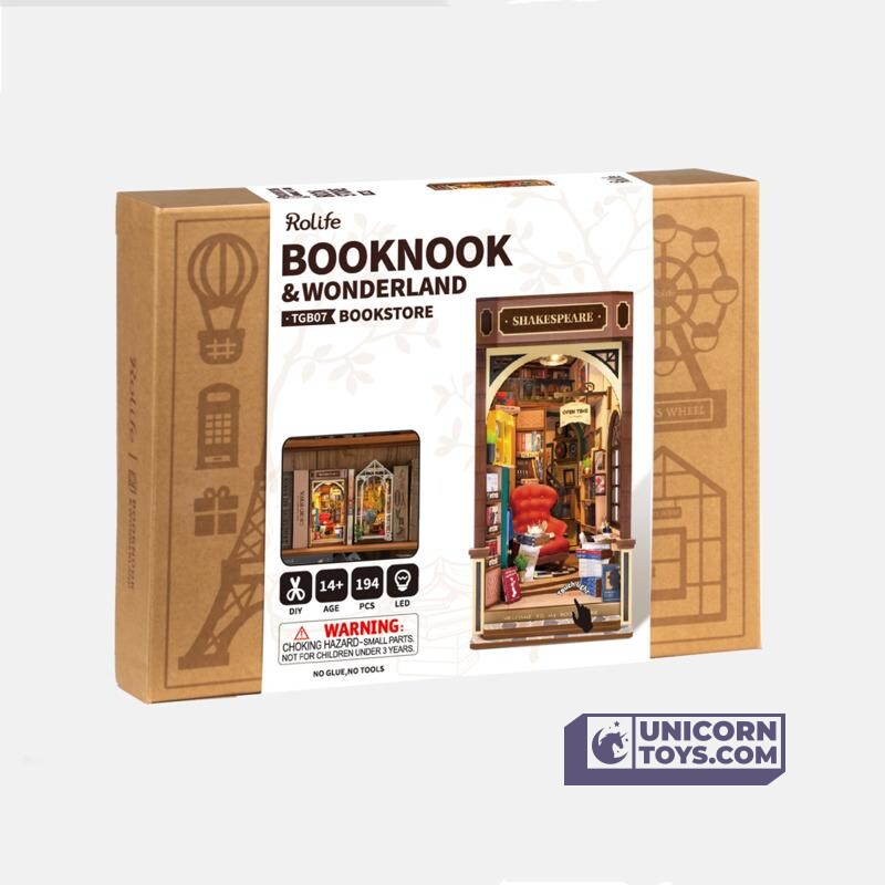 Book Store | Robotime Rolife TGB07 DIY Miniature Book Nook Kit