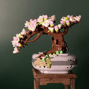 Sakura Cherry Blossom Bonsai | LOZ Mini Block Building Bricks Eternal Plant Pot Set for Ages 10+