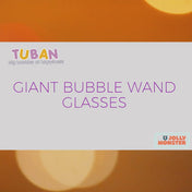 Tuban Giant Multi Bubble Set - 400ml Bubble Liquid + Giant Bubble Glasses Wand (20in/50cm)