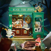 Alice's Tea Store | Robotime DG156 DIY Dollhouse Miniatures Kit