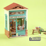 Free Time Bookshop | Robotime Rolife Mini Town DS008 DIY Dollhouse Miniatures Kit