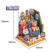 Holiday Living Room | Robotime Rolife Tiny DS028 DIY Dollhouse Miniatures Kit