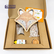 Fox Face Mosaic Box | Natural Stone Mosaic Art DIY Kit