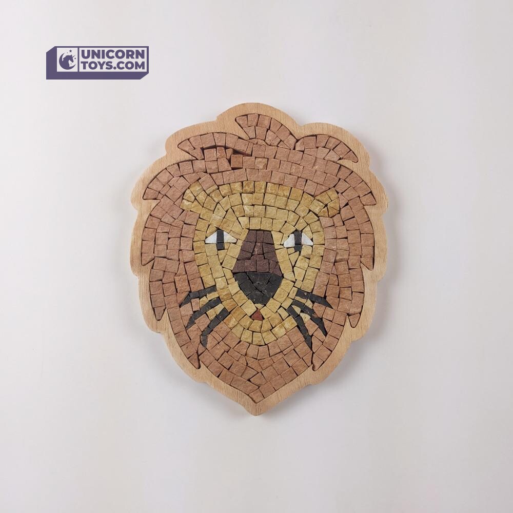 Lion Face Mosaic Box | Natural Stone Mosaic Art DIY Kit