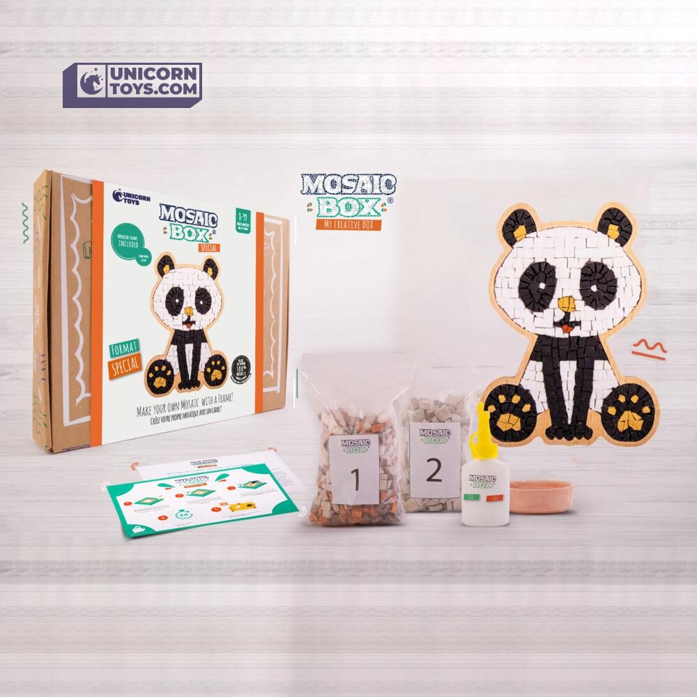 Panda Mosaic Box | Natural Stone Mosaic Art DIY Kit