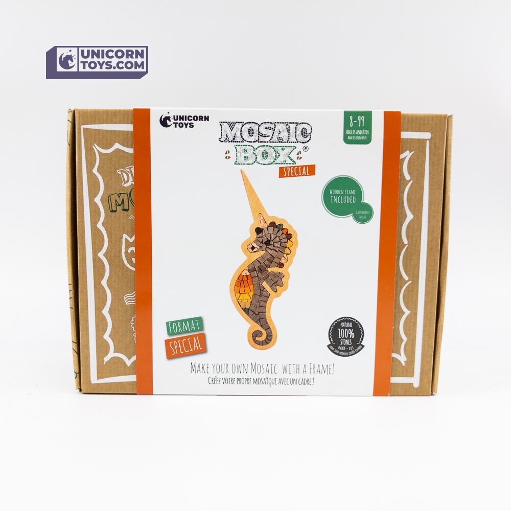 Sea Horse Mosaic Box | Natural Stone Mosaic Art DIY Kit