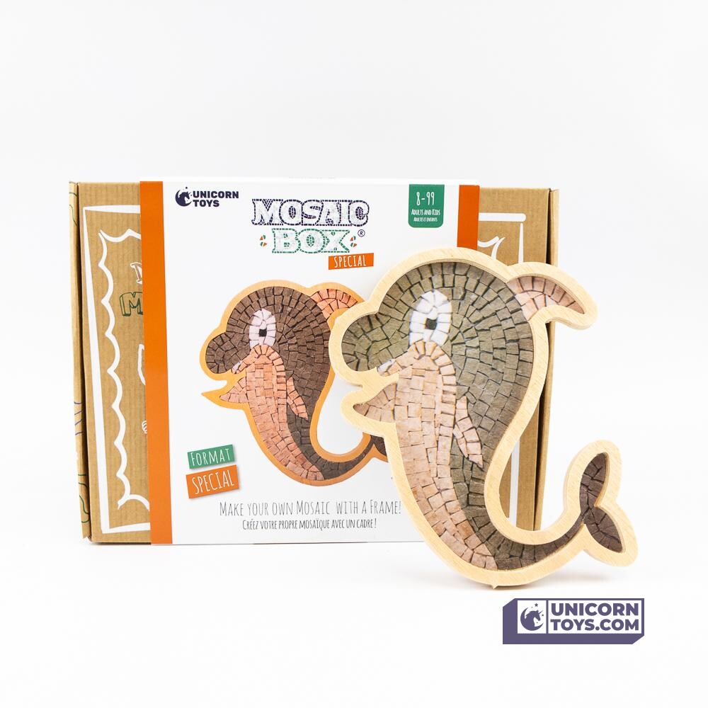 Dolphin Mosaic Box | Natural Stone Mosaic Art DIY Kit