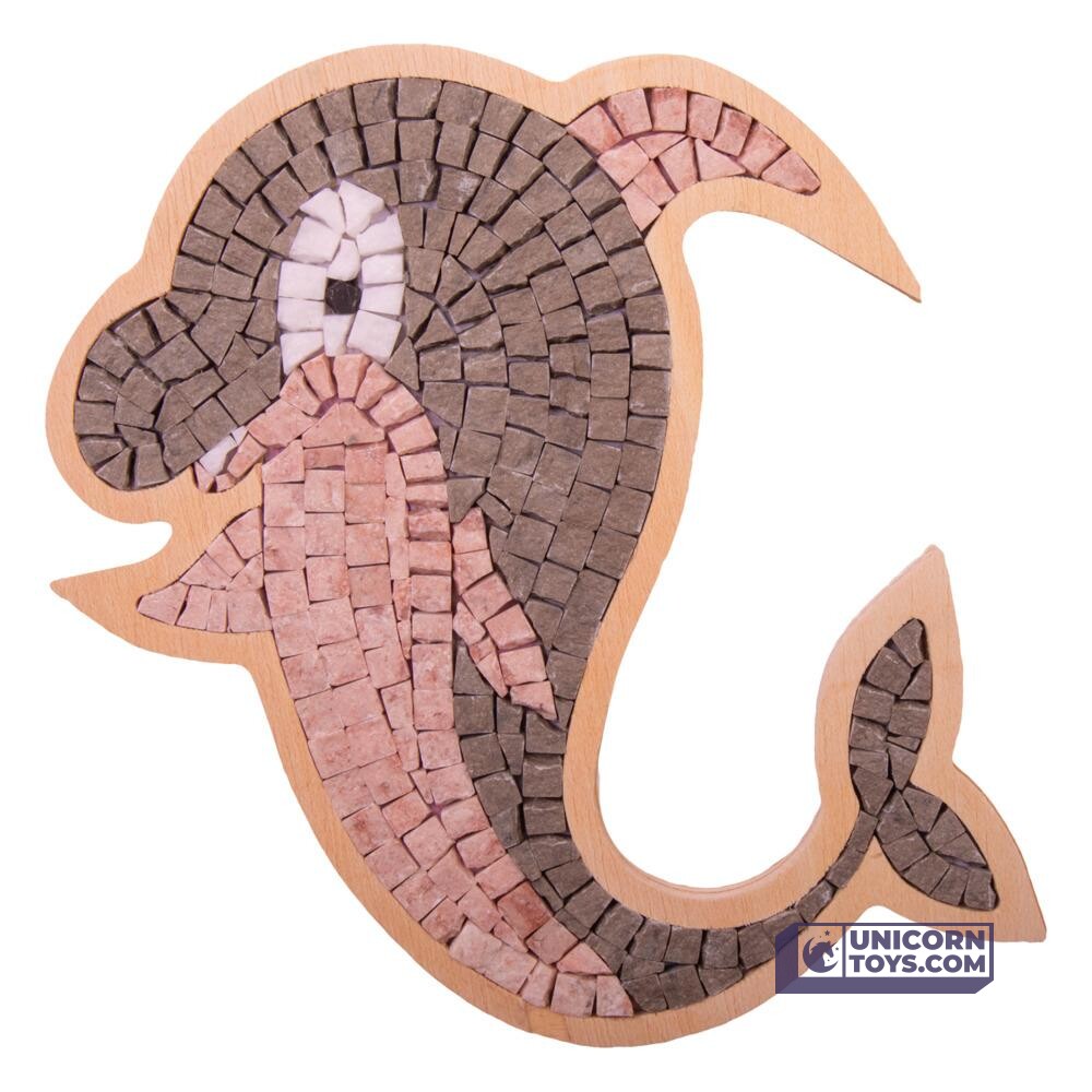 Dolphin Mosaic Box | Natural Stone Mosaic Art DIY Kit