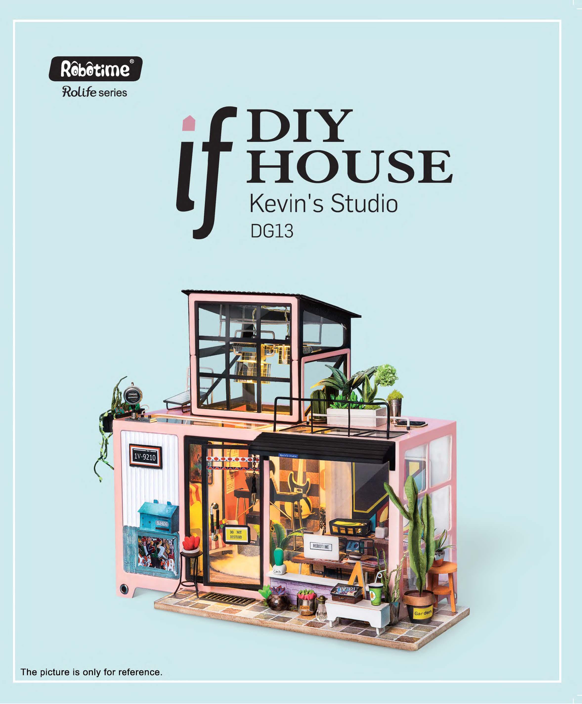 Kevin's Studio DG13 Robotime Rolife DIY Miniatures Dollhouse