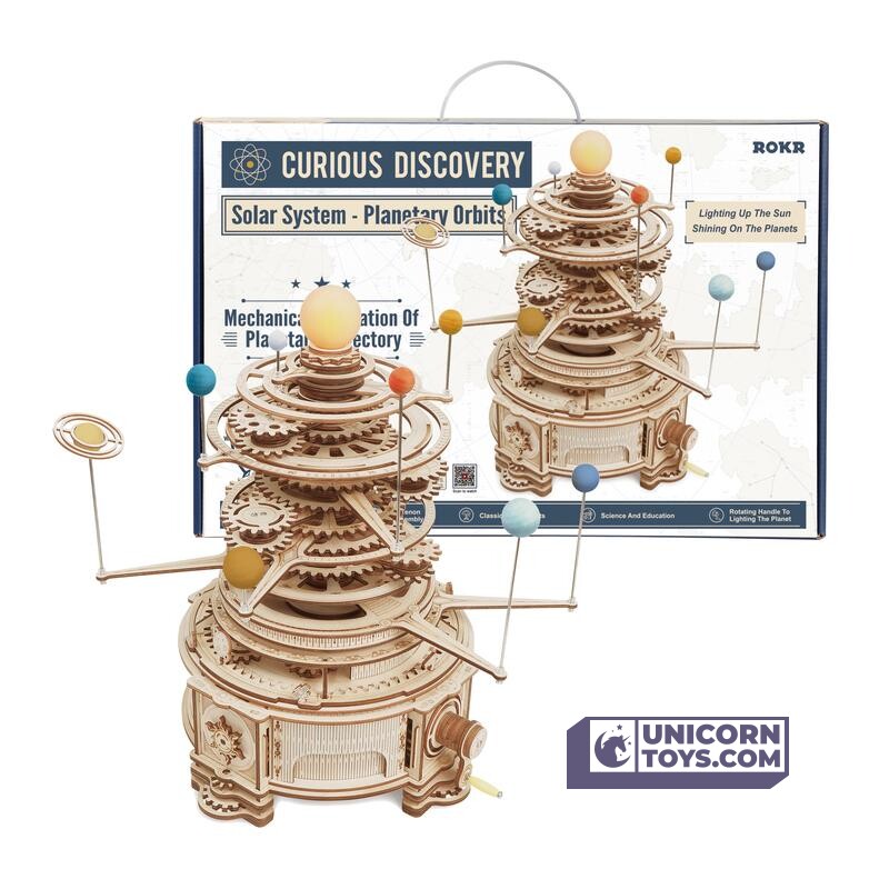 Mechanical Orrery | Robotime ROKR ST001 Curious Discovery Mechanical Puzzle Kit