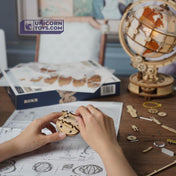 Luminous Globe | Robotime ROKR ST003 Curious Discovery Mechanical Puzzle Kit
