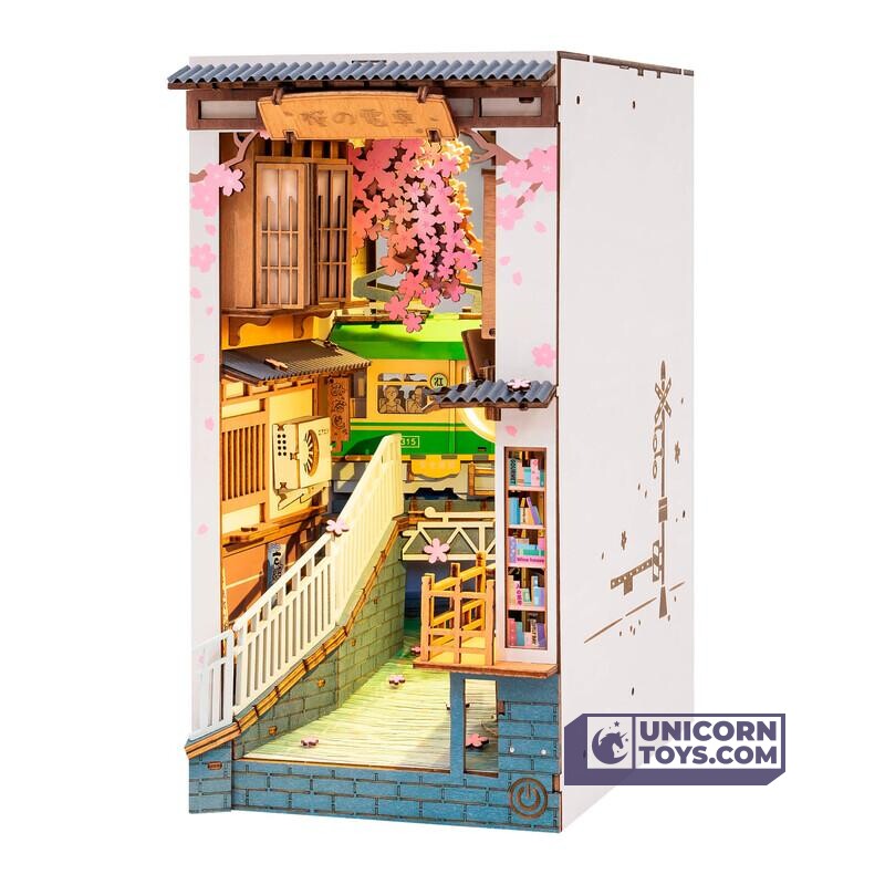 Sakura Tram | Robotime Rolife TGB01 DIY Miniature Book Nook Kit