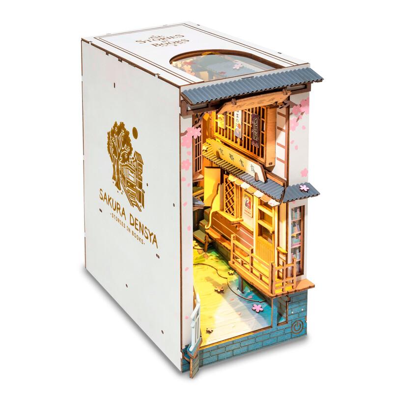 Sakura Tram | Robotime Rolife TGB01 DIY Miniature Book Nook Kit