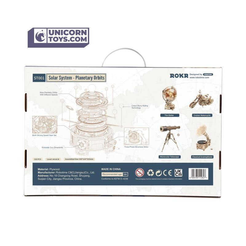 Mechanical Orrery | Robotime ROKR ST001 Curious Discovery Mechanical Puzzle Kit