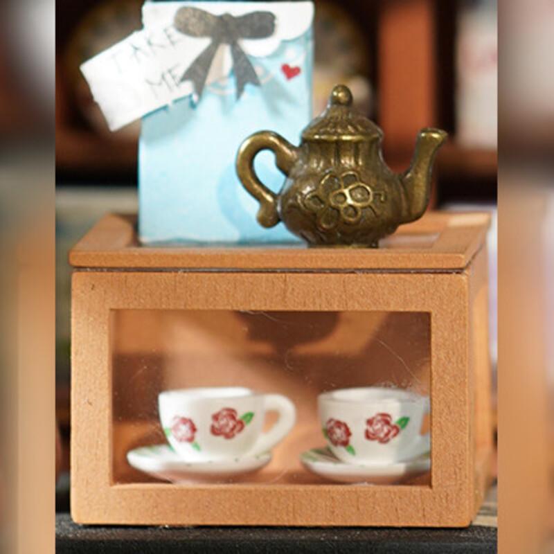 Alice's Tea Store | Robotime DG156 DIY Dollhouse Miniatures Kit