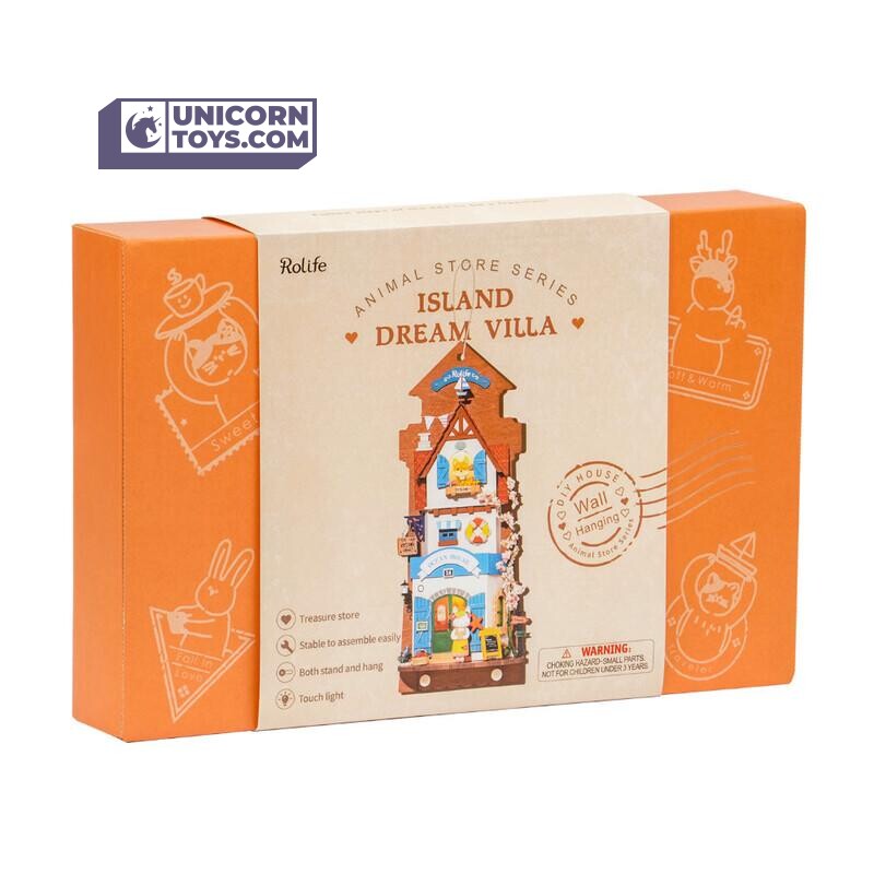 Island Dream Villa | Robotime Rolife DS022 Wall Hanging DIY Miniatures Kit