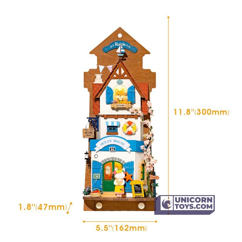 Island Dream Villa | Robotime Rolife DS022 Wall Hanging DIY Miniatures Kit