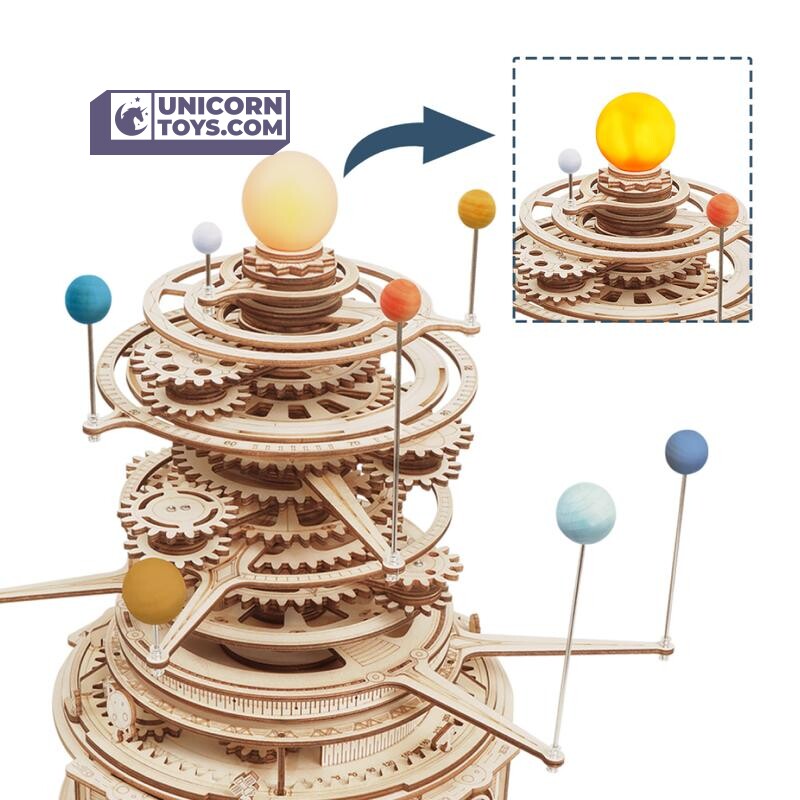 Mechanical Orrery | Robotime ROKR ST001 Curious Discovery Mechanical Puzzle Kit