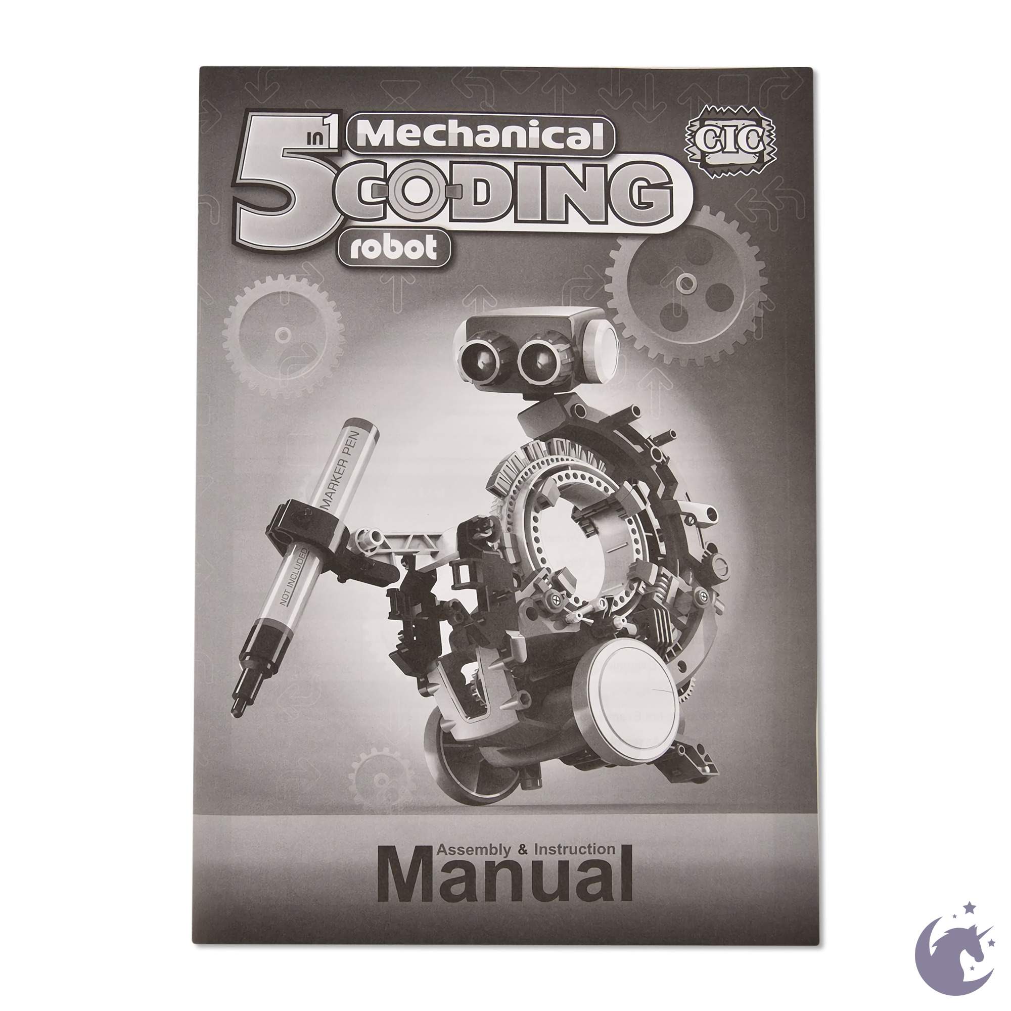 unicorntoys cic kits 5 in 1 mechanical coding robot mech 5 educational engineering stem toys for kids CIC21-895