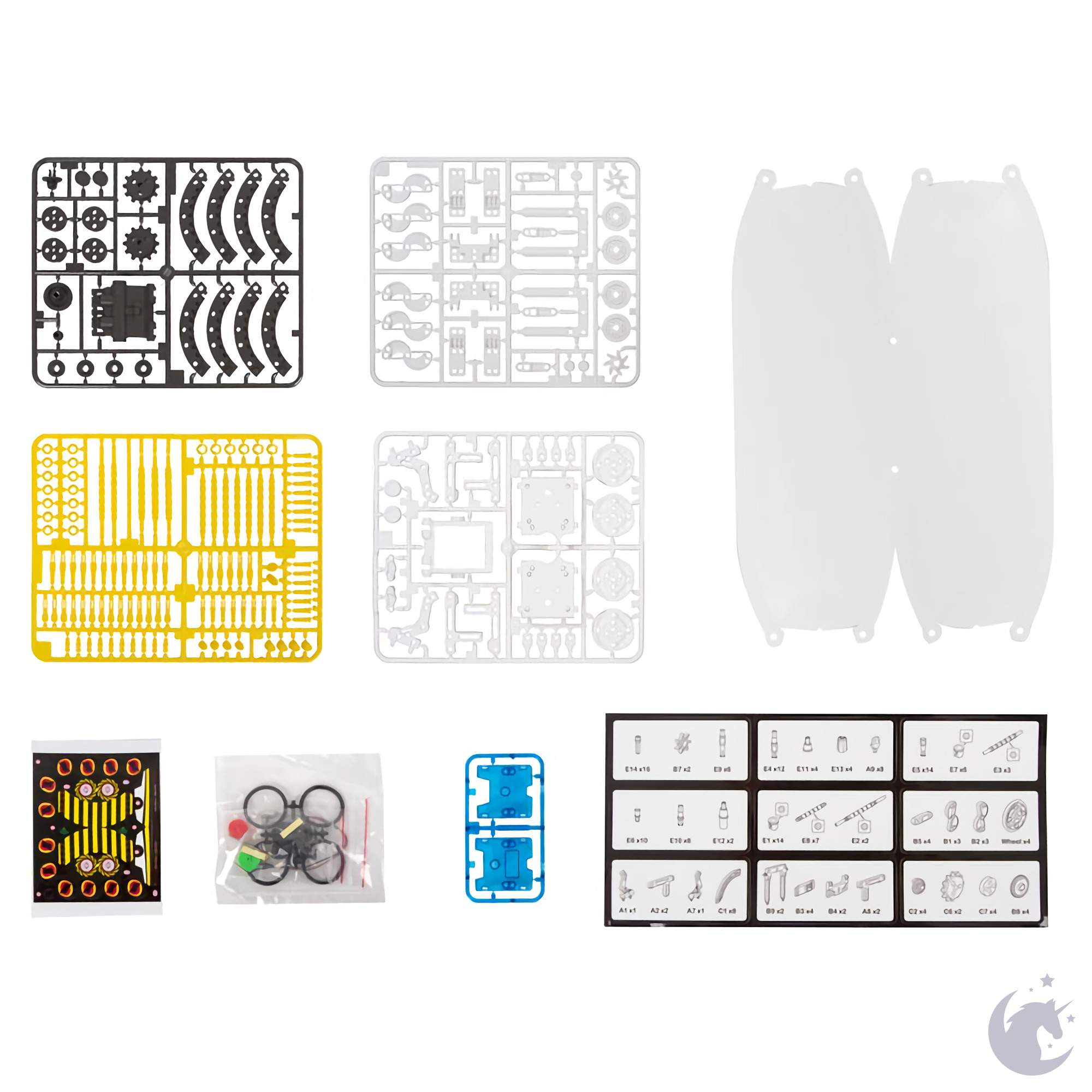 unicorntoys cic kits 14 in 1 educational solar robot kit engineering stem toys for kids CIC21-615