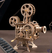 unicorntoys robotime rokr vintage vitascope diy mechanical model building 3d wooden puzzle kit birthday gifts for teen LK601