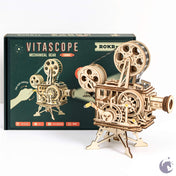 unicorntoys robotime rokr vintage vitascope diy mechanical model building 3d wooden puzzle kit birthday gifts for teen LK601